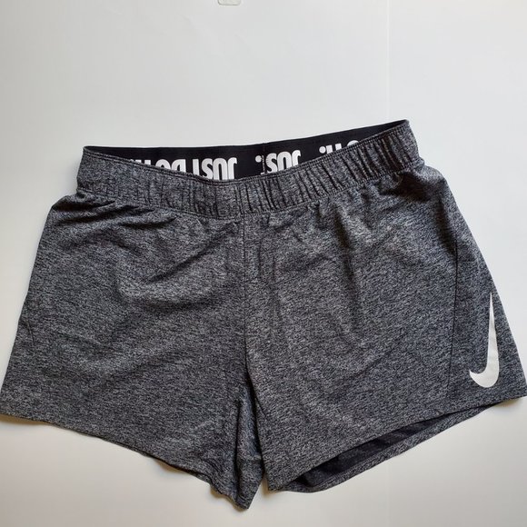 Nike Pants - NIKE Womens Grey Dri-Fit Athletic Drawstring Shorts Size M JUST DO IT.